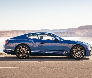 Niebieski, 2018, Bentley Continental GT Coupé