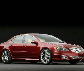 Bordowa, Acura RL, Obniżona