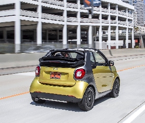 Tył, Wieżowce, Ulica, 2017, Smart Fortwo Cabrio