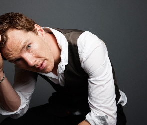 Biała, Koszula, Benedict Cumberbatch