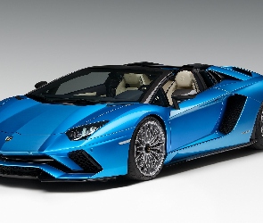 Lamborghini Aventador S Roadster, 2018, Niebieskie