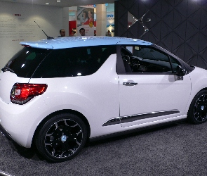 Bok, Alufelgi, Czarne, Citroen DS3, Prawy