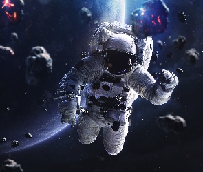 Astronauta, Kosmos, Meteoryty