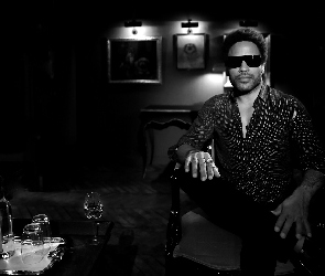 Czarno-Białe, Okulary, Lenny Kravitz, Kieliszek