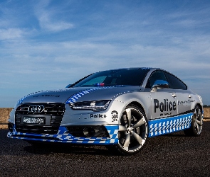 2016, Audi S7 Sportback, Samochód, Policyjny
