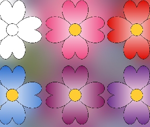 2D, Kwiaty, Tekstura