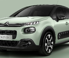 Przód, 2016, Zielonkawy, Citroen C3