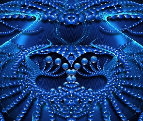 Perlista, Abstrakcja, Niebieska