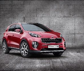 Czerwona, 2017, Kia Sportage GT Line