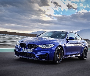 2017, Coupe, Niebieskie, BMW M4 CS