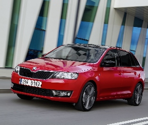 Czerwona, 2013, Skoda Rapid Spaceback