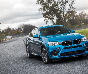 2015, F86, Niebieskie, BMW X6 M