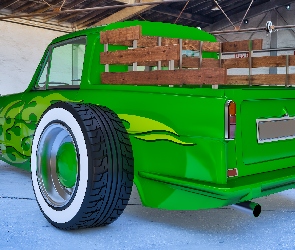 Tył, 1972, Zielony, Reliant Regal Custom