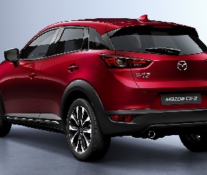 Czerwona, AWD, Mazda CX-3