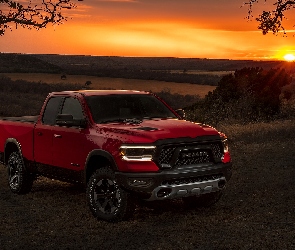 2019, Zachód Słońca, Dodge Ram 1500