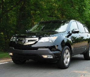 Trasa, Ruch, Czarna, Acura MDX