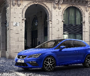 Niebieski, 2017, Seat Leon III SC Facelifting