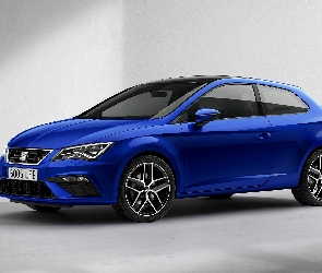 Niebieski, 2017, Seat Leon