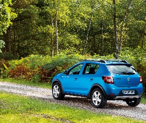 Dacia Sandero, Tył, Niebieska