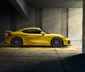 Żółte, Porsche Cayman GT4