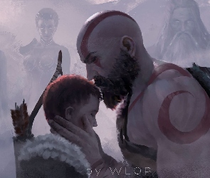 Gra, Syn, Kratos, Atreus, God of War