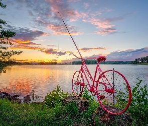 Rower, Wędka, Jezioro