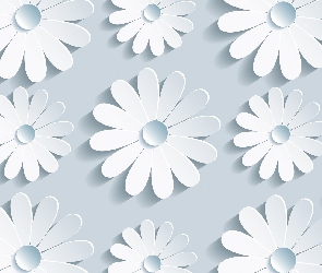 Kwiaty, Tekstura, Białe