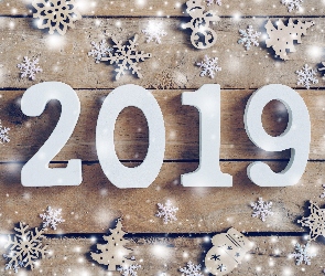 Nowy Rok, Śnieżynki, 2019