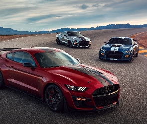 Samochody, Ford Mustang Shelby GT500, Trzy