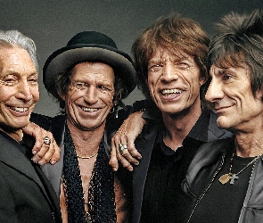 Mężczyźni, Charlie Watts, Grafika, The Rolling Stones, Mick Jagger, Zespół rockowy, Ron Wood, Keith Richards
