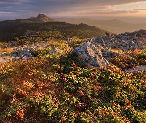 Południowy Ural, Rosja, Obwód czelabiński, Park Narodowy Taganaj, Góry Otkliknoi Greben