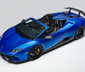 Lamborghini Huracan Perfomante Spyder, Niebieskie