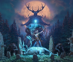 Gra, The Elder Scrolls Online Wolfhunter, Las, Elf, Wilkołaki, Fantasy