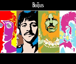 John Lennon, Ringo Starr, Grafika, Paul McCartney, The Beatles, George Harrison