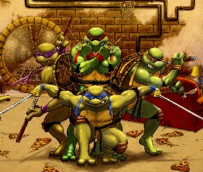 Grafika, Wojownicze Żółwie Ninja, Komiks