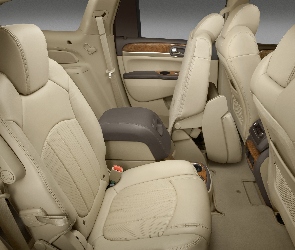 Kremowe, Skóry, Buick Enclave