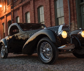 1938, Bugatti Typ 57SC Atlantic, Czarny, Zabytkowy