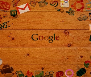 Logo, Ikony, Deski, Google