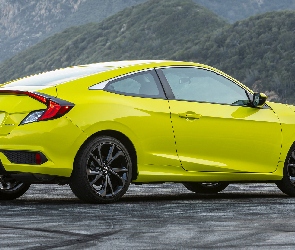 Honda Civic, Coupe, Żółta