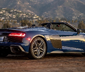 Audi R8 Spyder, Kabriolet, Granatowe