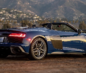 Granatowe, Kabriolet, Audi R8 Spyder