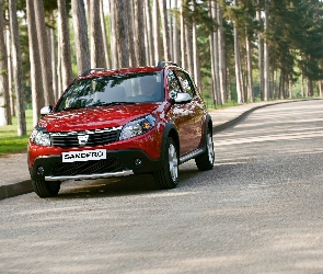 Przód, Droga, Dacia Sandero