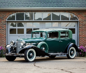 Zabytkowy, 1933, Cadillac V12 370-C, Zielony