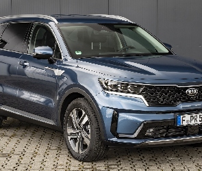 Granatowa, Kia Sorento