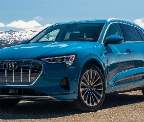 Audi e-Tron, 2019, Niebieski