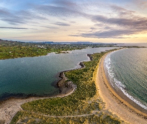 Plaża Streedagh Beach, Wybrzeże, Hrabstwo Sligo, Irlandia, Grange, Morze