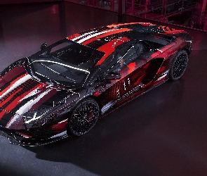 Lamborghini Aventador S, Czerwono-czarny