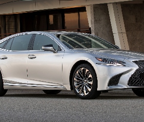 Srebrny, 2018, Hybryda, Lexus LS