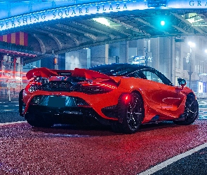 McLaren 765LT, Tył, Czerwony