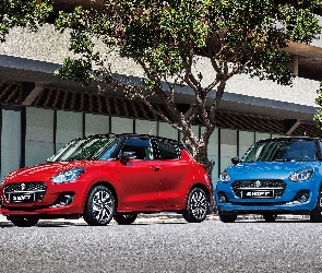 Niebieskie, Suzuki Swift, Czerwone